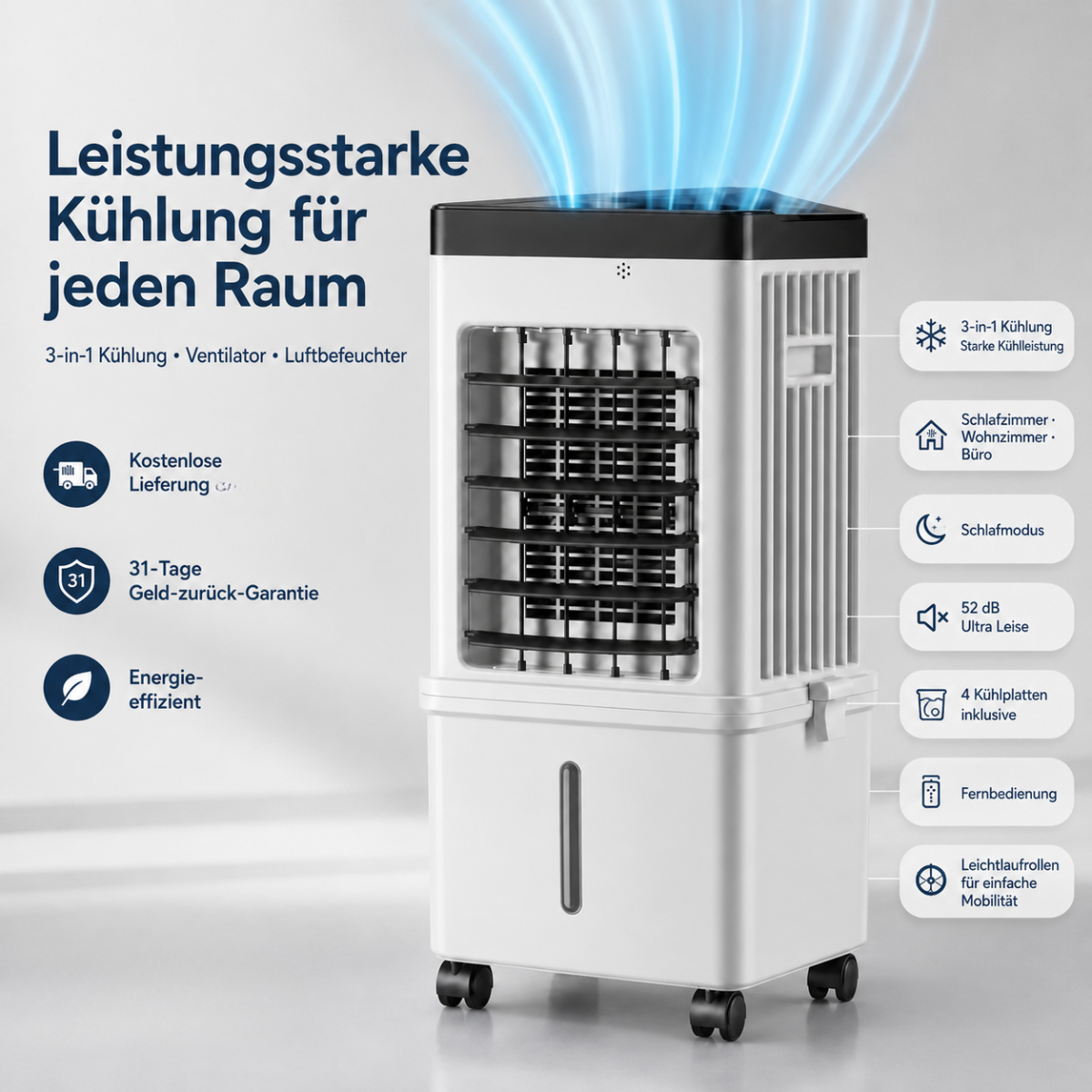 ArcticCool Pro | Mobile air conditioner with ice cooling