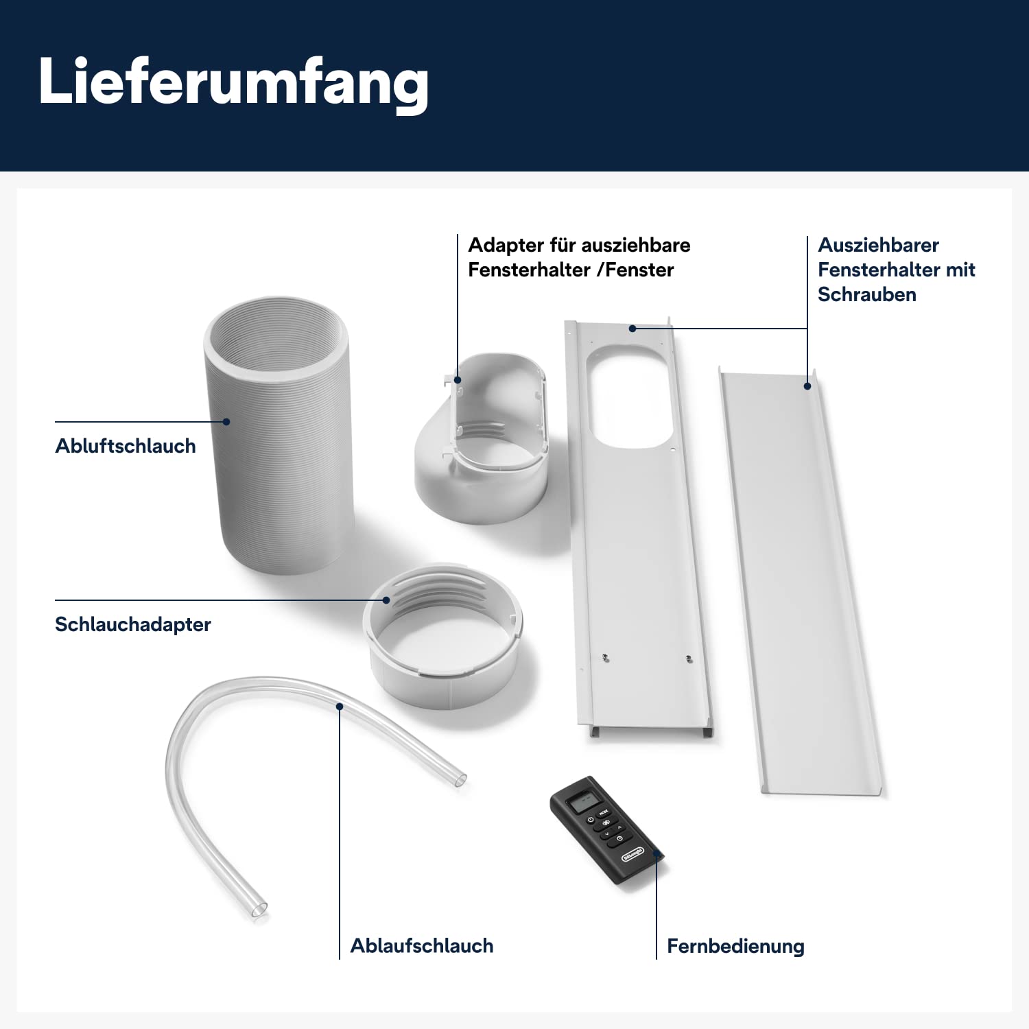 De'Longhi Pinguino - Mobiles 3-in-1 Klimagerät, für Räume bis 27 m²