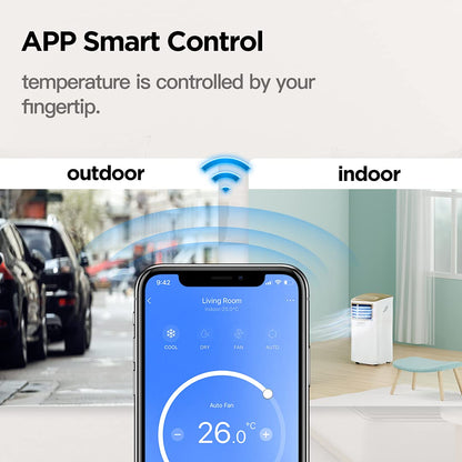Comfee Mobiles Klimagerät Breezy Cool Pro 2.6, 9000 BTU, 2,6kW