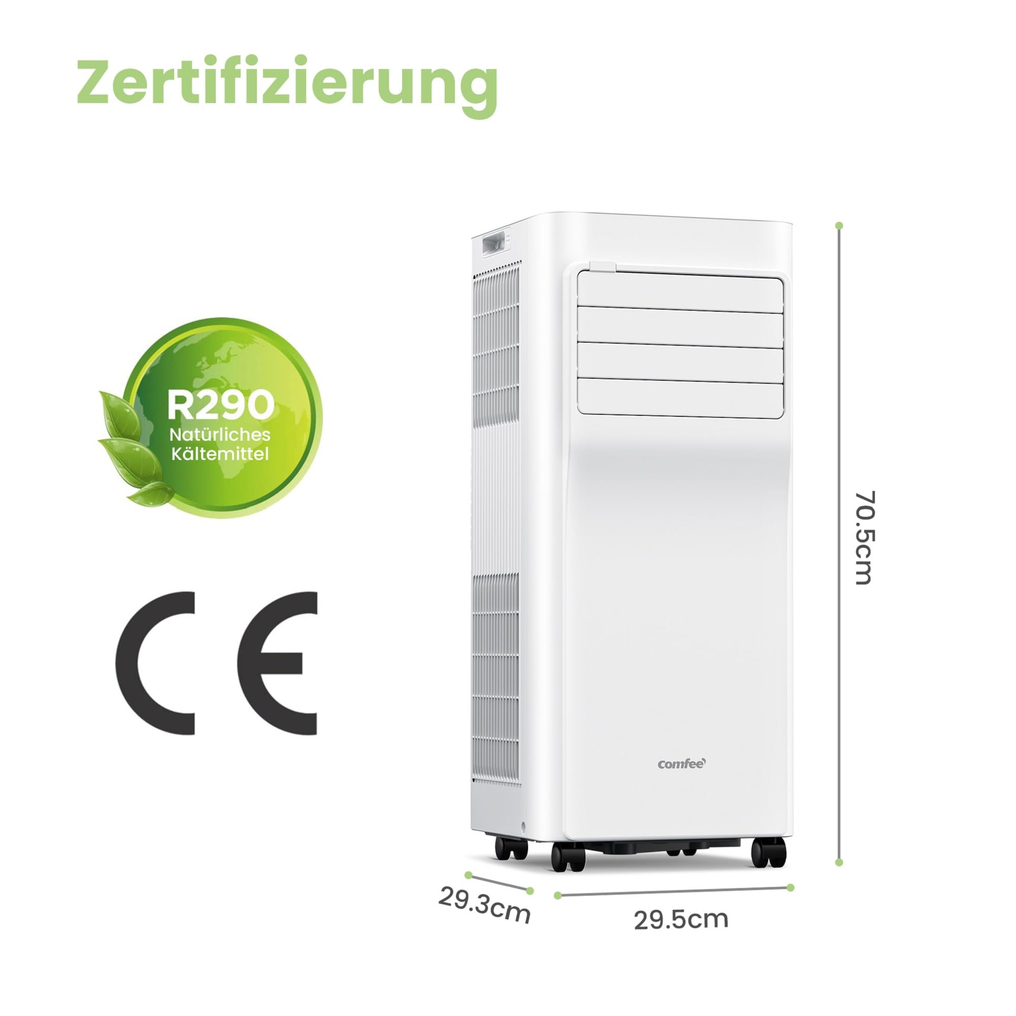 Comfee Mobiles Klimagerät Breezy Cool Pro 2.6, 9000 BTU, 2,6kW