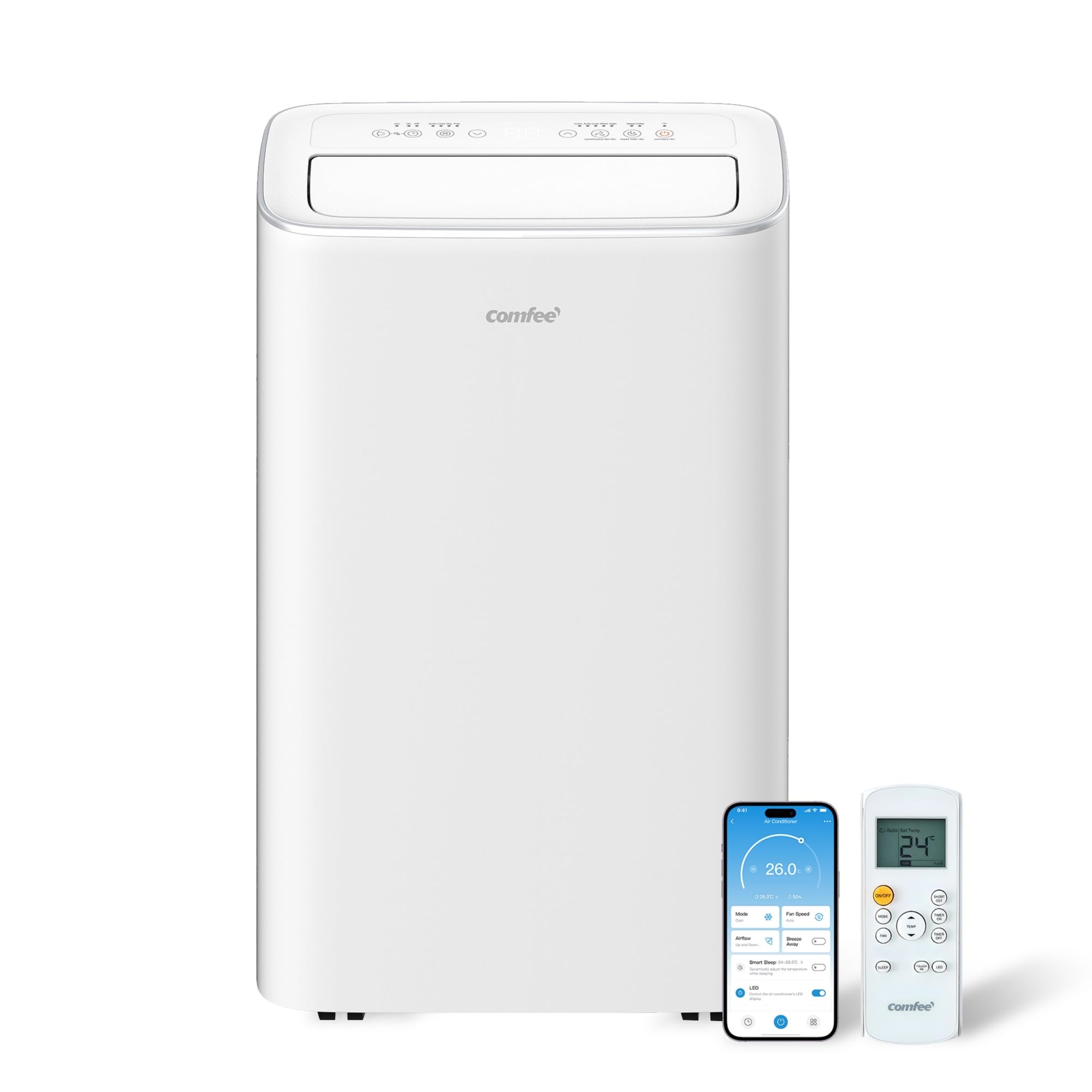 Comfee Mobiles Klimagerät Breezy Cool Pro 2.6, 9000 BTU, 2,6kW