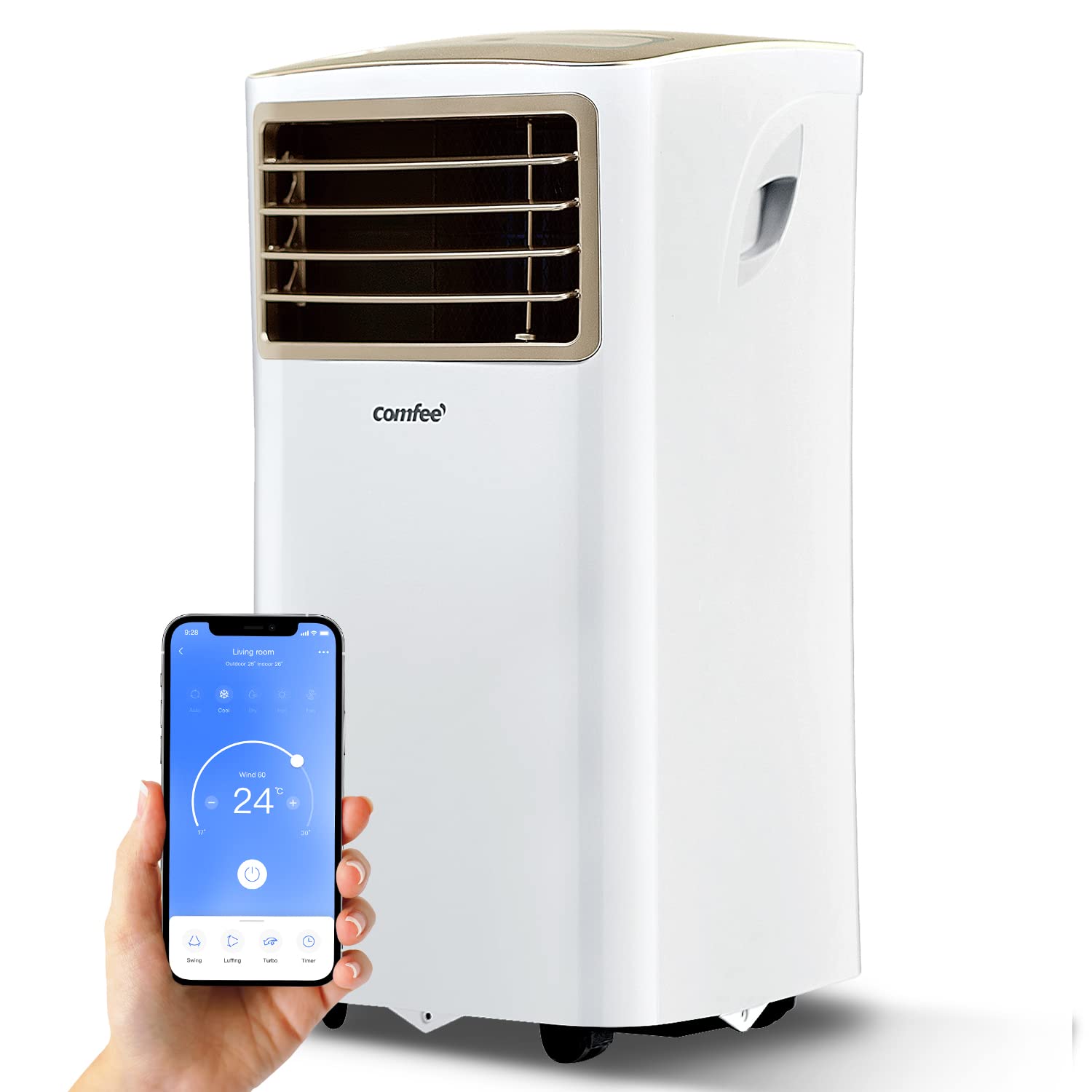 Comfee Mobiles Klimagerät Breezy Cool Pro 2.6, 9000 BTU, 2,6kW