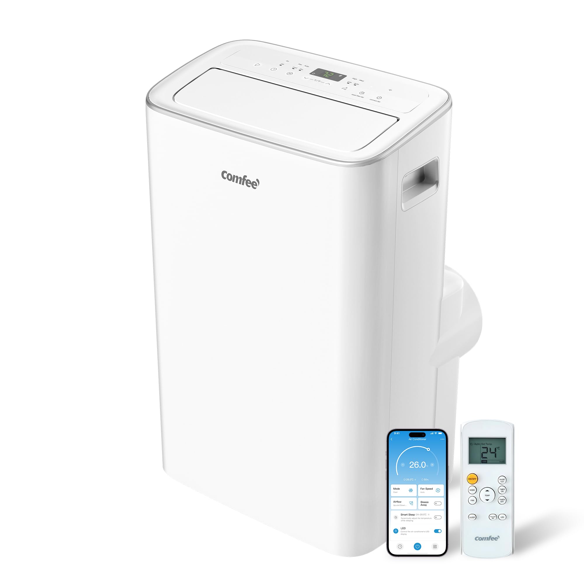 Comfee Mobiles Klimagerät Breezy Cool Pro 2.6, 9000 BTU, 2,6kW