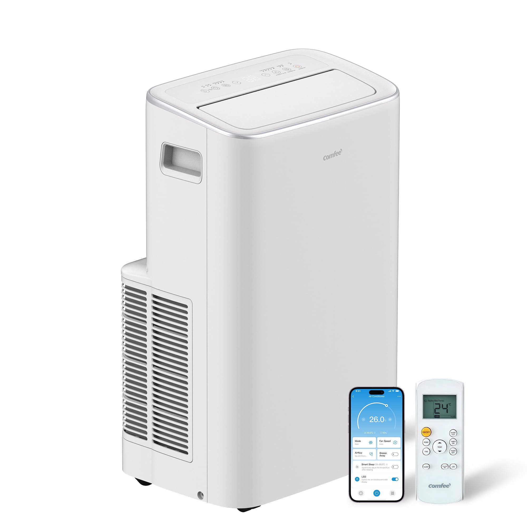 Comfee Mobiles Klimagerät Breezy Cool Pro 2.6, 9000 BTU, 2,6kW