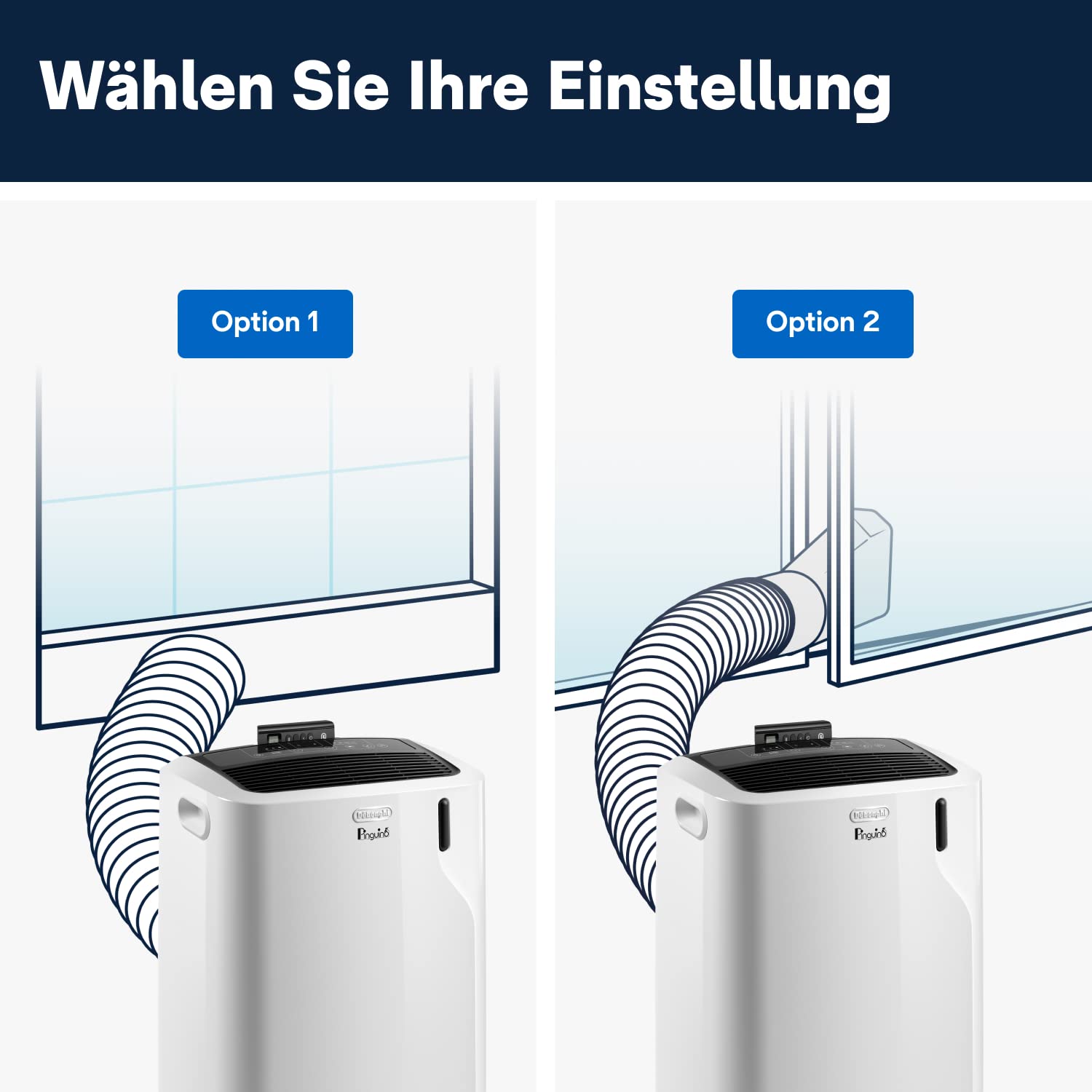 De'Longhi Pinguino - Mobiles 3-in-1 Klimagerät, für Räume bis 27 m²