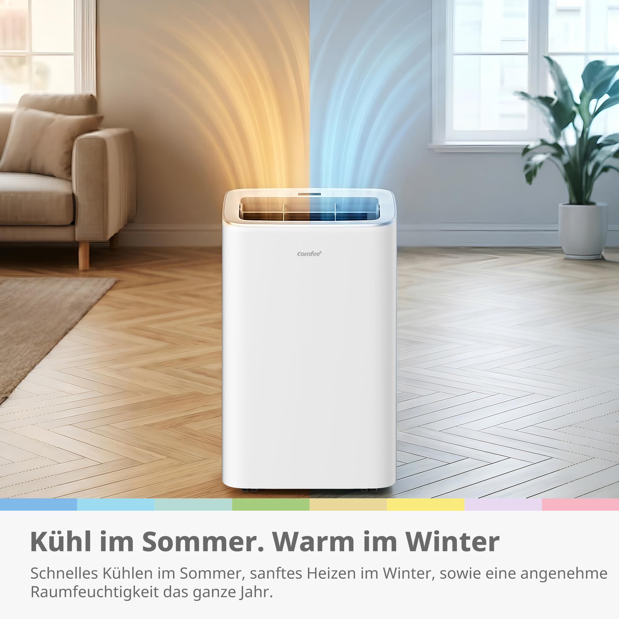Comfee Mobiles Klimagerät Breezy Cool Pro 2.6, 9000 BTU, 2,6kW