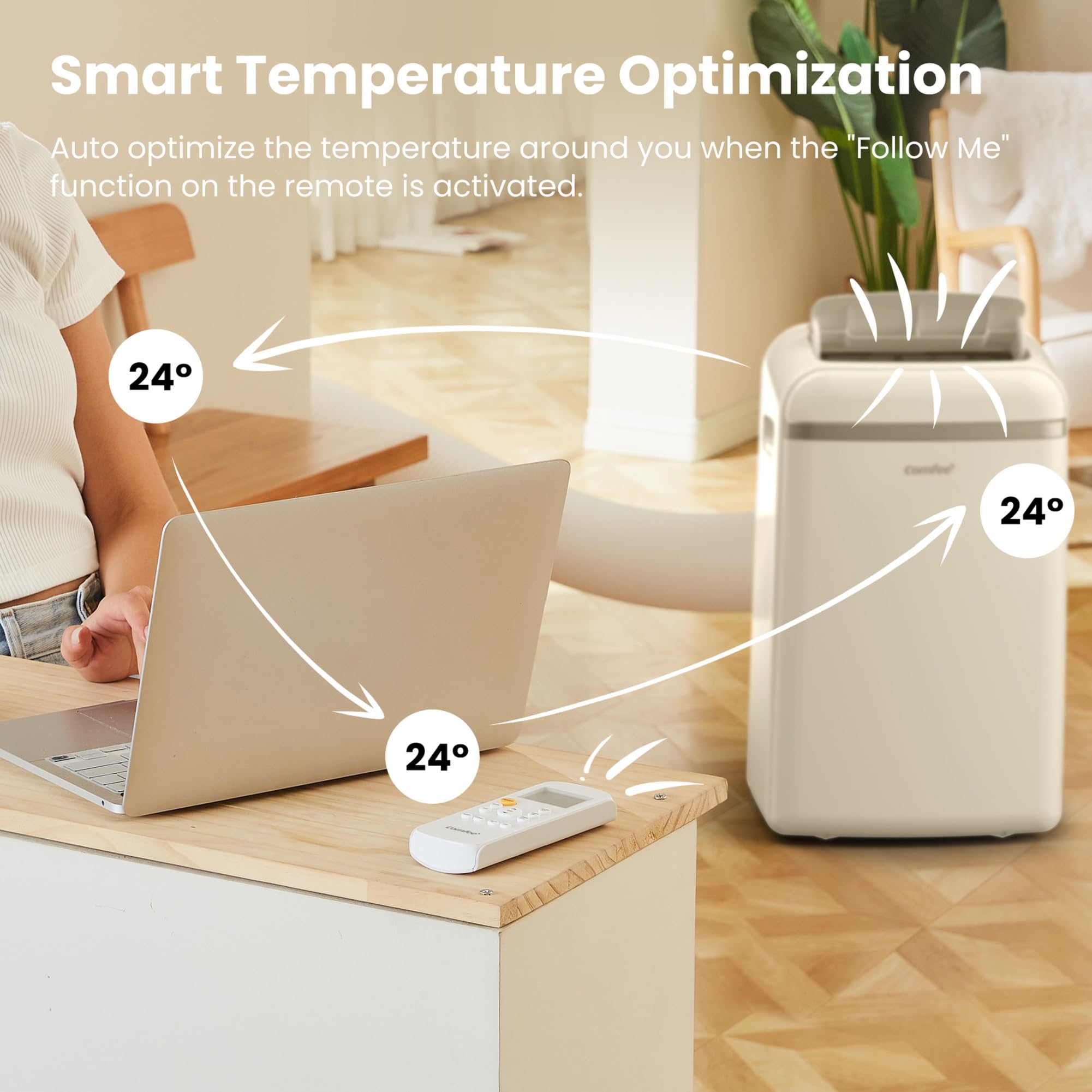 Comfee Mobiles Klimagerät Breezy Cool Pro 2.6, 9000 BTU, 2,6kW