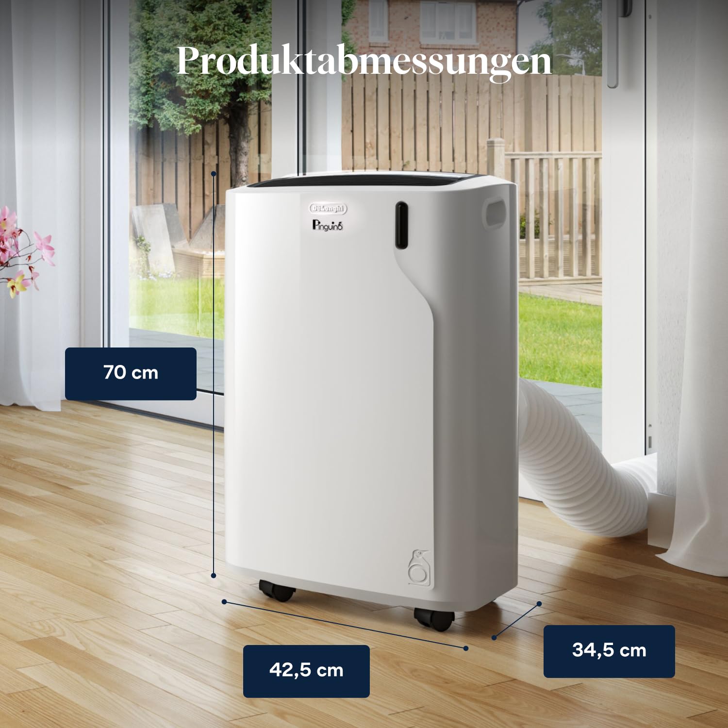 De'Longhi Pinguino - Mobiles 3-in-1 Klimagerät, für Räume bis 27 m²