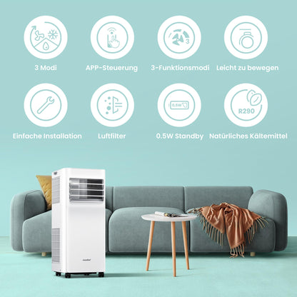 Comfee Mobiles Klimagerät Breezy Cool Pro 2.6, 9000 BTU, 2,6kW