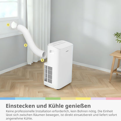 Comfee Mobiles Klimagerät Breezy Cool Pro 2.6, 9000 BTU, 2,6kW