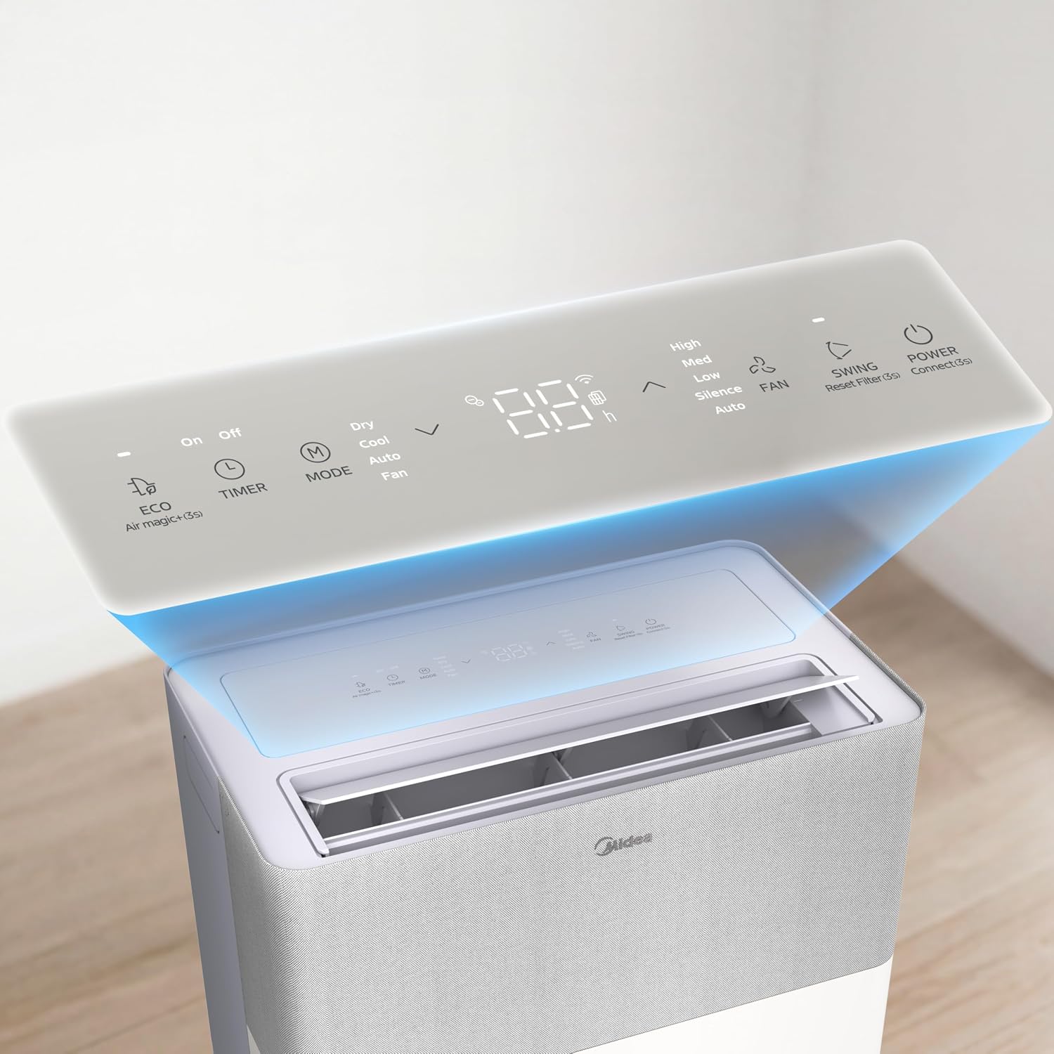 Midea Portasplit Cool Mobiles Klimagerät, nur Kühlen, A++, 8000 BTU 2,3 kW
