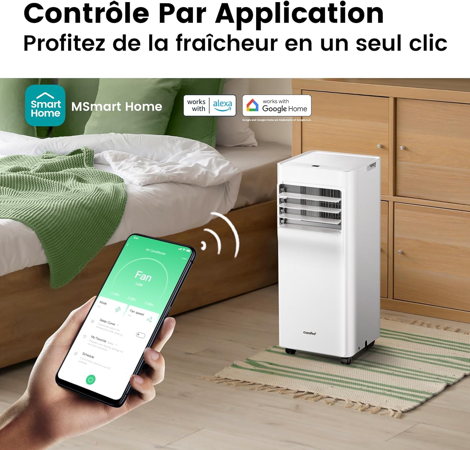 Comfee Breezy Cool Pro 2.0 mobile Klimaanlage 7000 BTU 2,0 kW WLAN App R290 bis 25m²