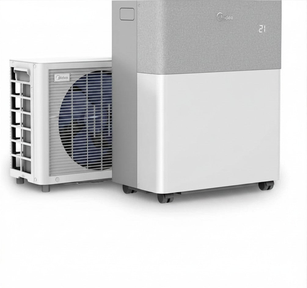 Midea PortaSplit mobiles Split-Klimagerät 12000 BTU 3,5 kW WiFi 4-in-1 Wärmepumpe bis 42m²